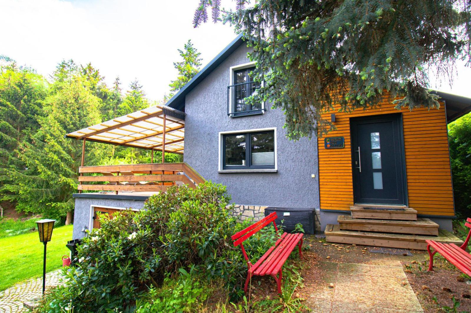 Villa Residenz Waldfrieden Garnsdorf Esterno foto